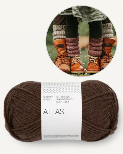 Calluna Socks | schlichte Beinstulpen aus Atlas von Sandnes Garn