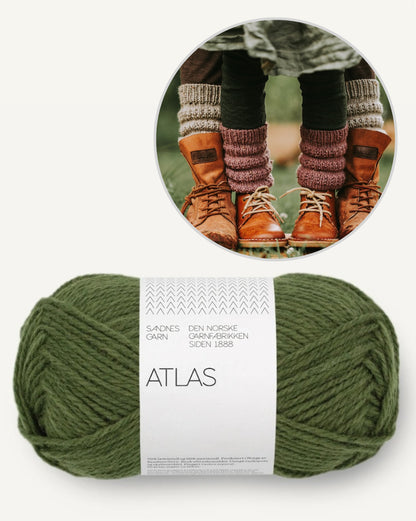 Calluna Socks | schlichte Beinstulpen aus Atlas von Sandnes Garn