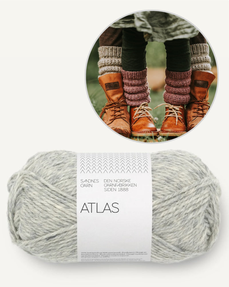 Calluna Socks | schlichte Beinstulpen aus Atlas von Sandnes Garn