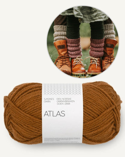 Calluna Socks | schlichte Beinstulpen aus Atlas von Sandnes Garn