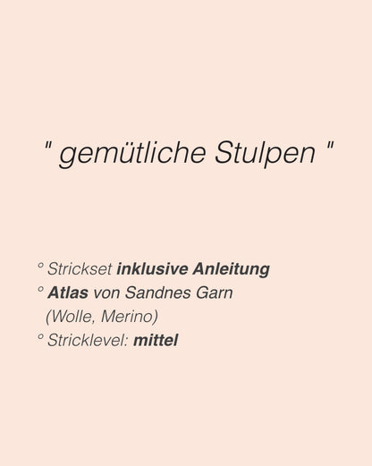 Calluna Socks | schlichte Beinstulpen aus Atlas von Sandnes Garn