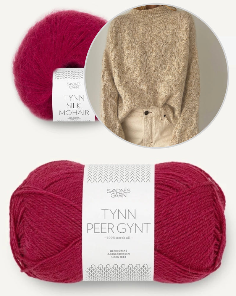 Coco Amour Knitwear Cambersands Sweater mit Tynn Peer Gynt und Tynn Silk Mohair von Sandnes Garn 10