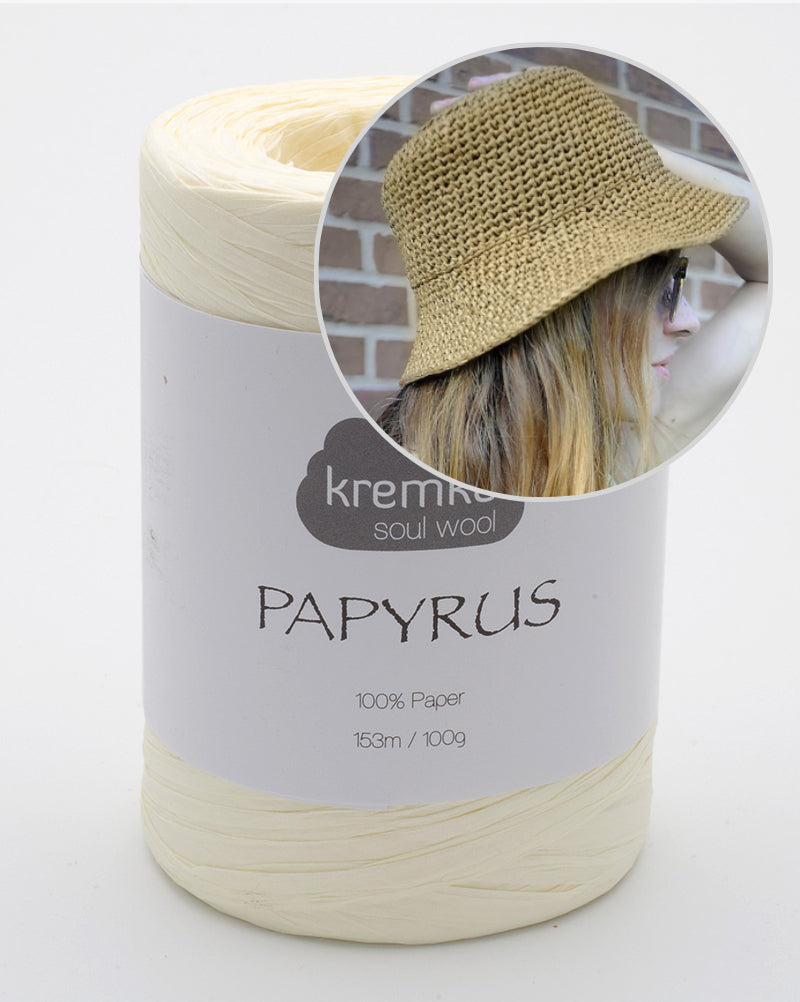Paula-m Cambodia Hat aus Papyrus von Kremke Soul Wool 10
