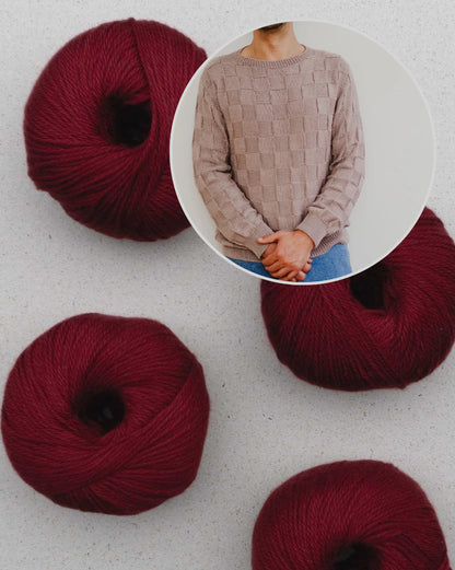 Camilo Pullover | feines Schachbrettmuster aus Cumbria von Pascuali