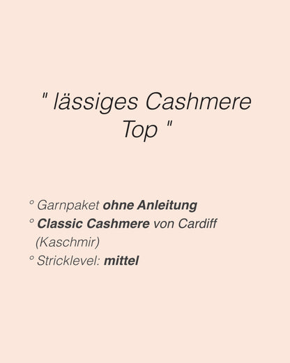 Camisole No. 12 | lässig schlichtes Top aus Classic Cashmere von Cardiff