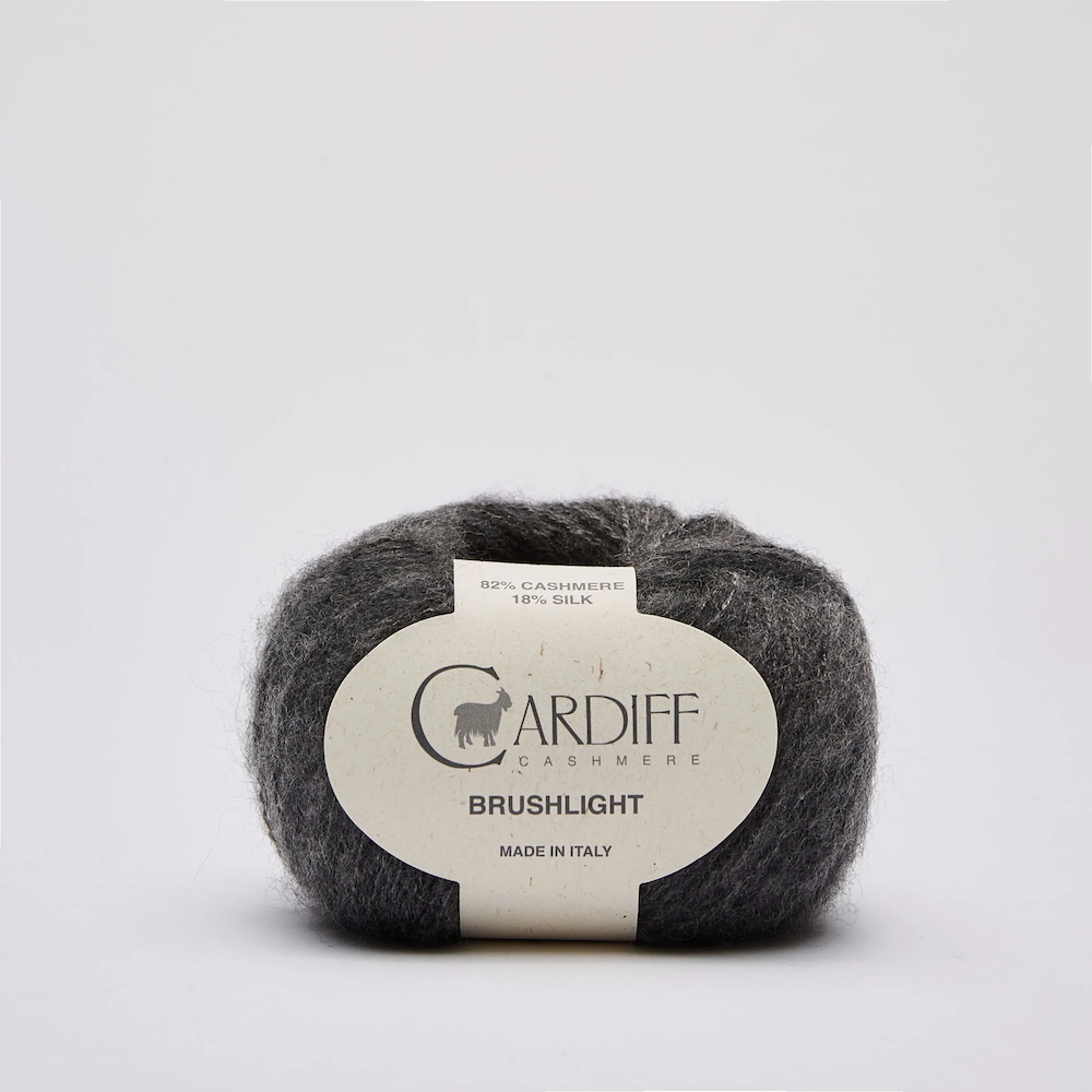 Cardiff Cashmere Brushlight Farbe grey mel 105