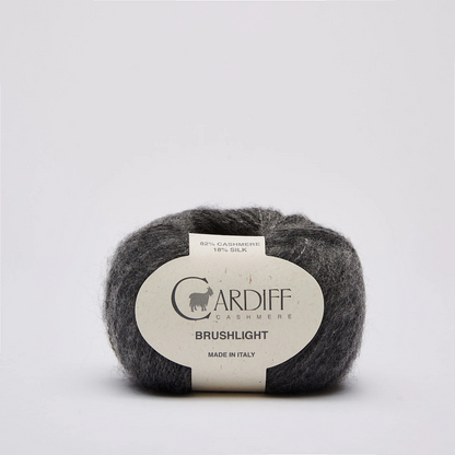 Cardiff Cashmere Brushlight Farbe grey mel 105