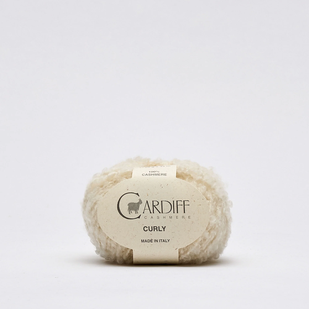 Cardiff Cashmere Curly Farbe white 101