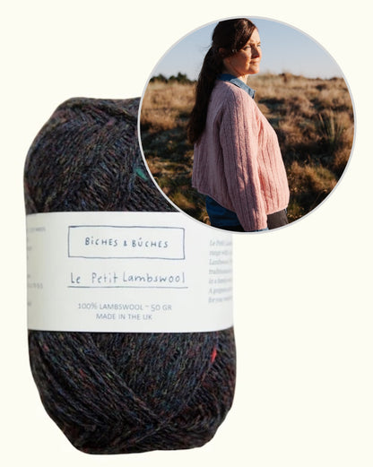 Cardigan nr 11 | ümberpööratav triibuline jakk Biches & Bûches'i Le Petit Lambswool'ist