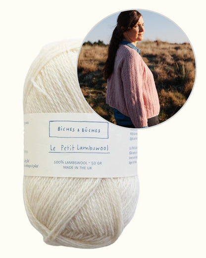 Cardigan nr 11 | ümberpööratav triibuline jakk Biches & Bûches'i Le Petit Lambswool'ist