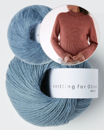 Carlie Sweater | lässig elegant aus Merino und Soft Silk Mohair von Knitting for Olive