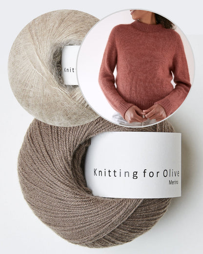 Carlie Sweater | lässig elegant aus Merino und Soft Silk Mohair von Knitting for Olive