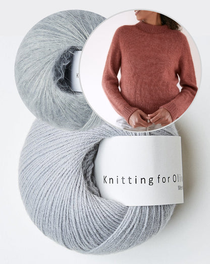 Carlie Sweater | lässig elegant aus Merino und Soft Silk Mohair von Knitting for Olive