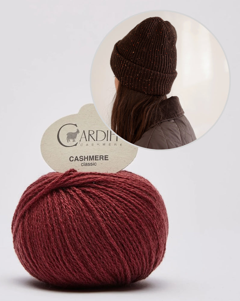 Cashmere Beanie mit Classic Cashmere con Cardiff 10