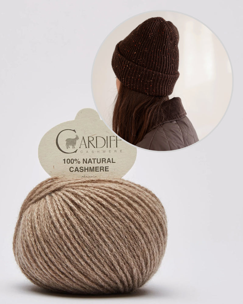 Cashmere Beanie mit Classic Cashmere con Cardiff 12