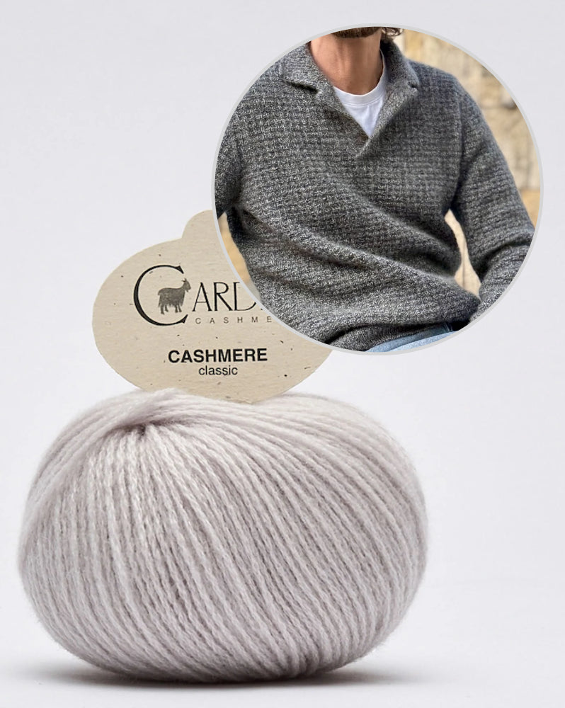 The Cashmere-Waffle Polo | Waffel-Muster aus Classic Cashmere von Cardiff