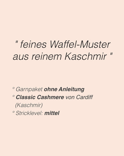 The Cashmere-Waffle Polo | Waffel-Muster aus Classic Cashmere von Cardiff