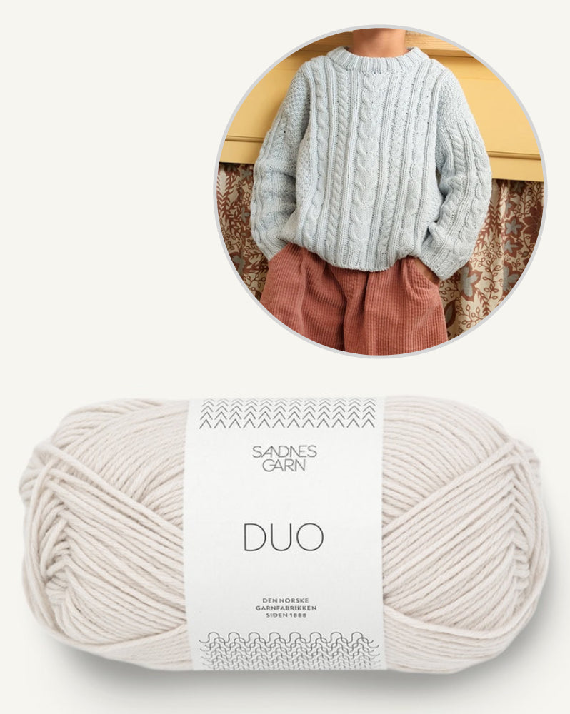 Sandnes Kollektion Mykt til Barn 2501, Caspian Sweater Kids mit Duo von Sandnes Garn 8