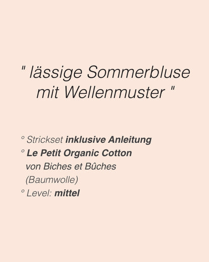 Celia Blouse | lässiger Sommerpullover aus Le Petit Organic Cotton von Biches & Bûches