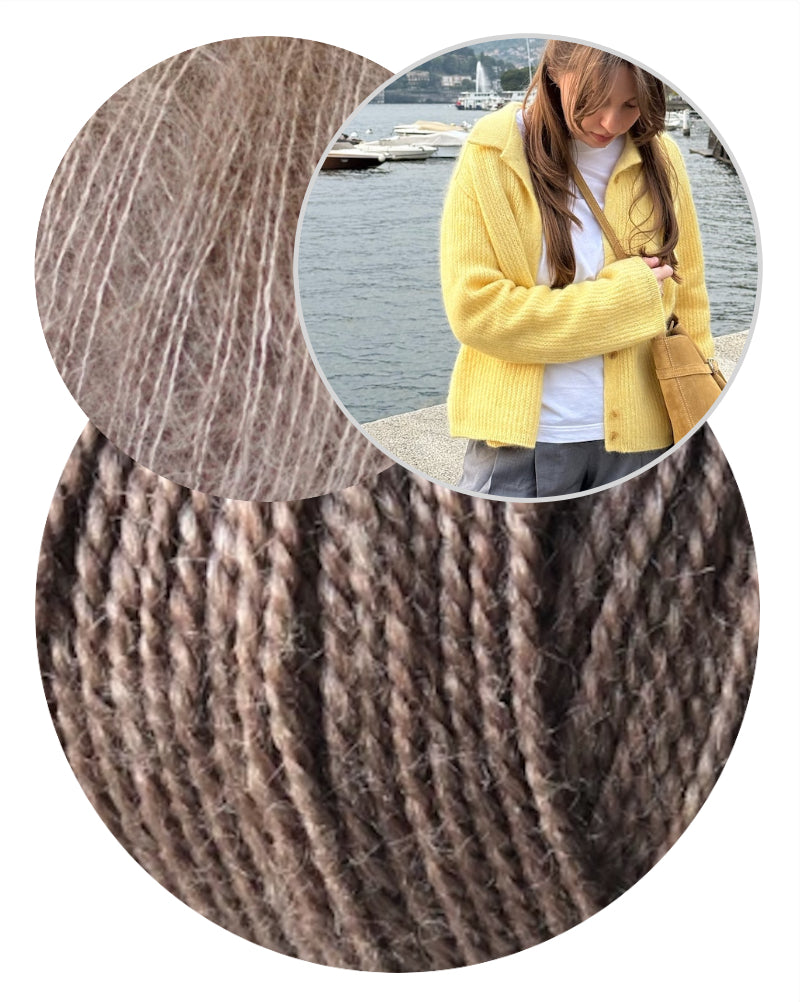 Chantal Collar Cardigan von Moreca Knit mit Wild & Soft und Kid Seta von Gepard Garn 14