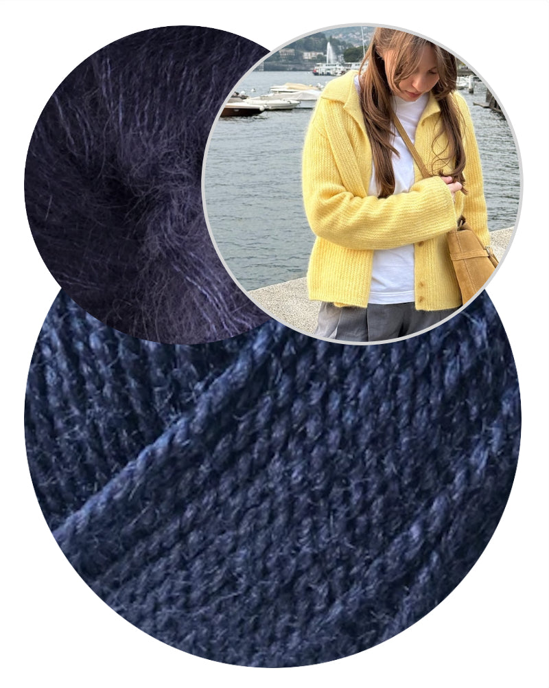 Chantal Collar Cardigan von Moreca Knit mit Wild & Soft und Kid Seta von Gepard Garn 11