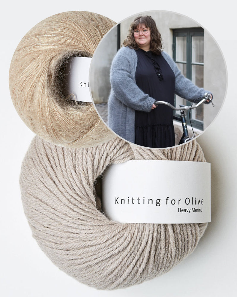 Knitting for Olive Charles Grey Cardigan mit Heavy Merino und Soft Silk Mohair 8