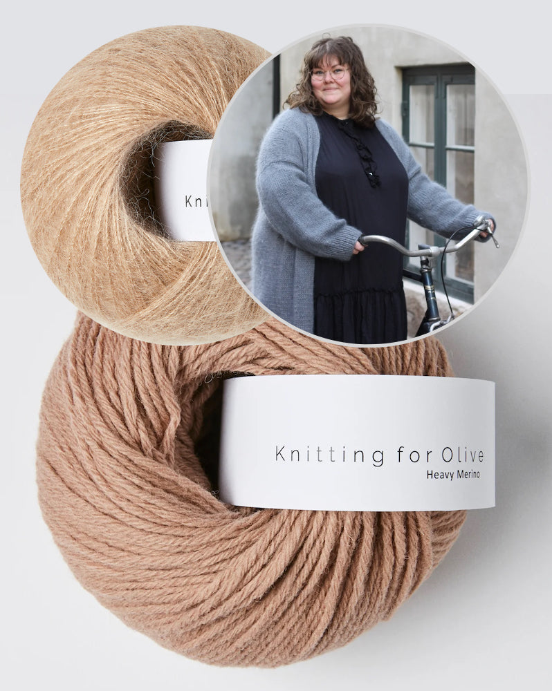 Knitting for Olive Charles Grey Cardigan mit Heavy Merino und Soft Silk Mohair 10