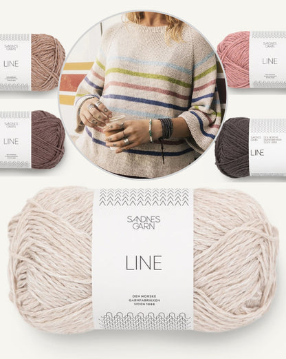 Cherry Genser | Sommer in Streifen aus Line von Sandnes Garn