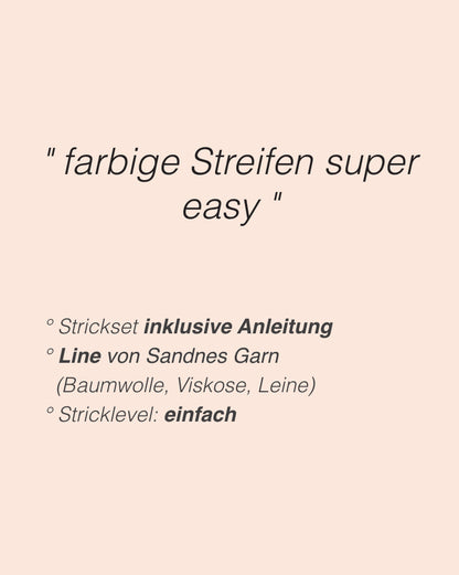 Cherry Genser | Sommer in Streifen aus Line von Sandnes Garn