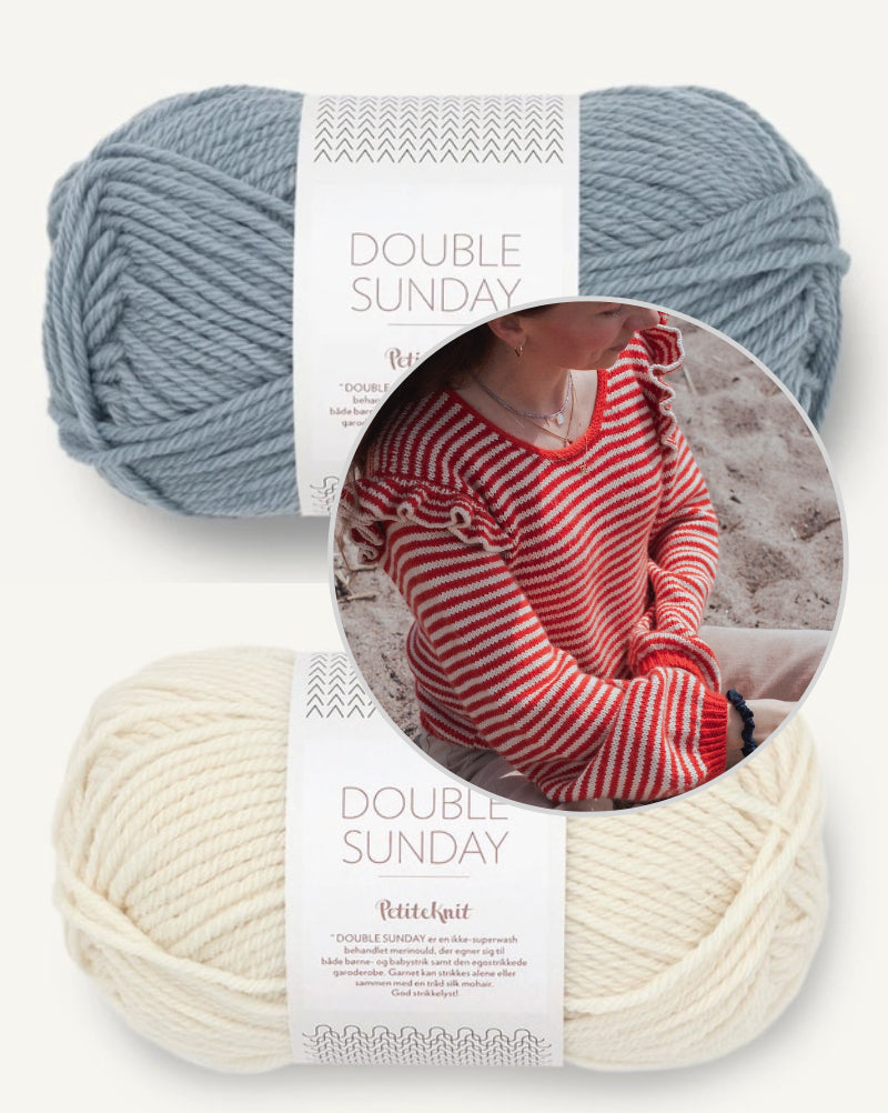 Kutovakika Chicka Cherry Sweater mit Double Sunday von Sandnes Garn 13