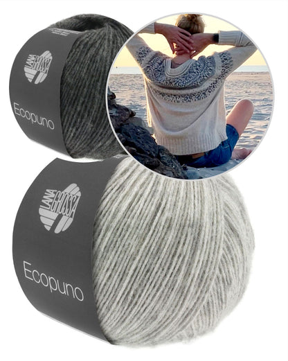 Chill on a Summer´s day Sweater | stressfreies Muster aus Ecopuno von Lana Grossa