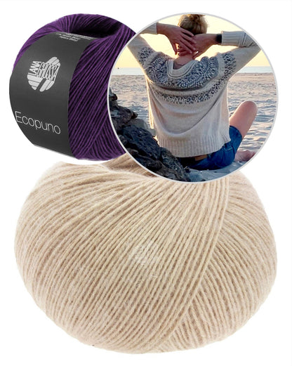 Chill on a Summer´s day Sweater | stressfreies Muster aus Ecopuno von Lana Grossa