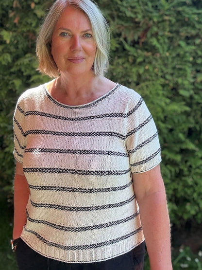Lotte Tee | maritime Streifen aus Line von Sandnes Garn