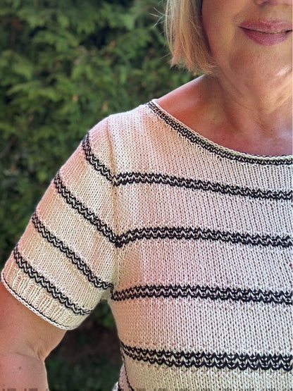 Lotte Tee | maritime Streifen aus Line von Sandnes Garn