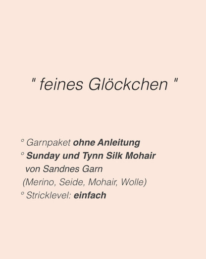 Christmas Bell | zarte Home Deko mit Sunday und Tynn Silk Mohair von Sandnes Garn
