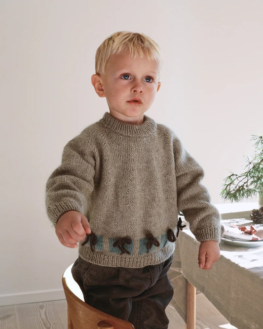 Christmas Morning Sweater Kids | Weihnachtspullover aus Merino und Soft Silk Mohair von Knitting for Olive