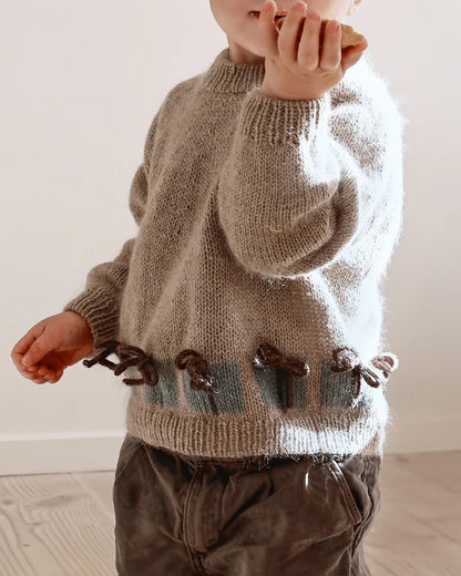 Christmas Morning Sweater Kids | Weihnachtspullover aus Merino und Soft Silk Mohair von Knitting for Olive