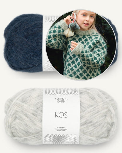 Christmas Tree Sweater - Kids | kuschelweicher Weihnachtspullover aus Kos von Sandnes Garn