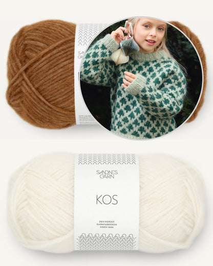 Christmas Tree Sweater - Kids | kuschelweicher Weihnachtspullover aus Kos von Sandnes Garn