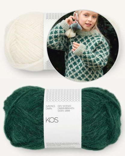 Christmas Tree Sweater - Kids | kuschelweicher Weihnachtspullover aus Kos von Sandnes Garn