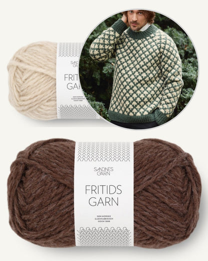 Christmas Tree Sweater - Man | bezaubernd schön aus Fritidsgarn von Sandnes Garn