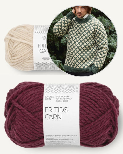 Christmas Tree Sweater - Man | bezaubernd schön aus Fritidsgarn von Sandnes Garn