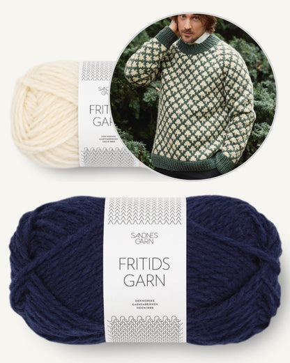 Christmas Tree Sweater - Man | bezaubernd schön aus Fritidsgarn von Sandnes Garn