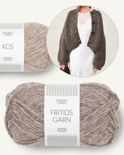 Chunky Jacket | fluffiges Halbpatent aus Fritidsgarn und Kos - DIY 2507