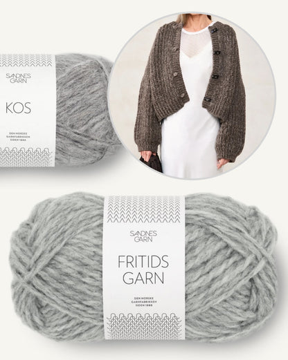 Chunky Jacket | fluffiges Halbpatent aus Fritidsgarn und Kos - DIY 2507