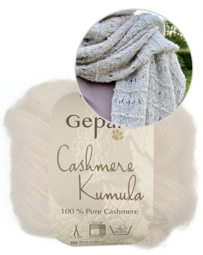 Cirrus Wrap von Rabea von gute-garne mit Cashmere Kumula von Gepard Garn 13