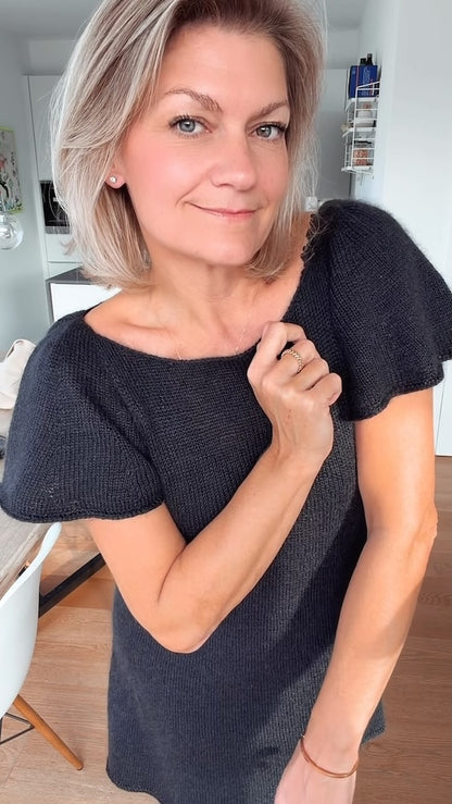 Robe Whisper Dress | robe soyeuse et délicate en Pinta et Mohair Bliss de Pascuali