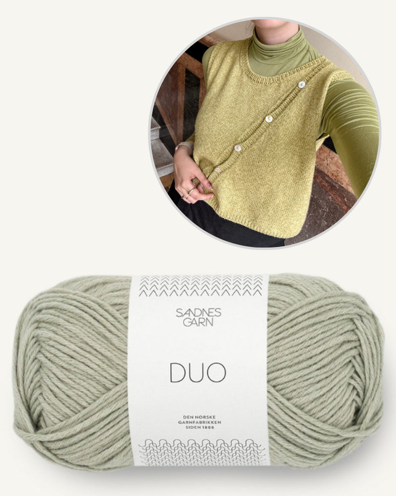 emmas knits Clematis Vest mit Duo von Sandnes Garn 6