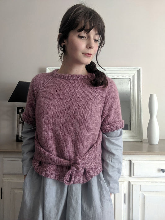 Closca Shirt | mit Schleifendetail aus Fleece Bluefaced Leicester DK von West Yorkshire Spinners