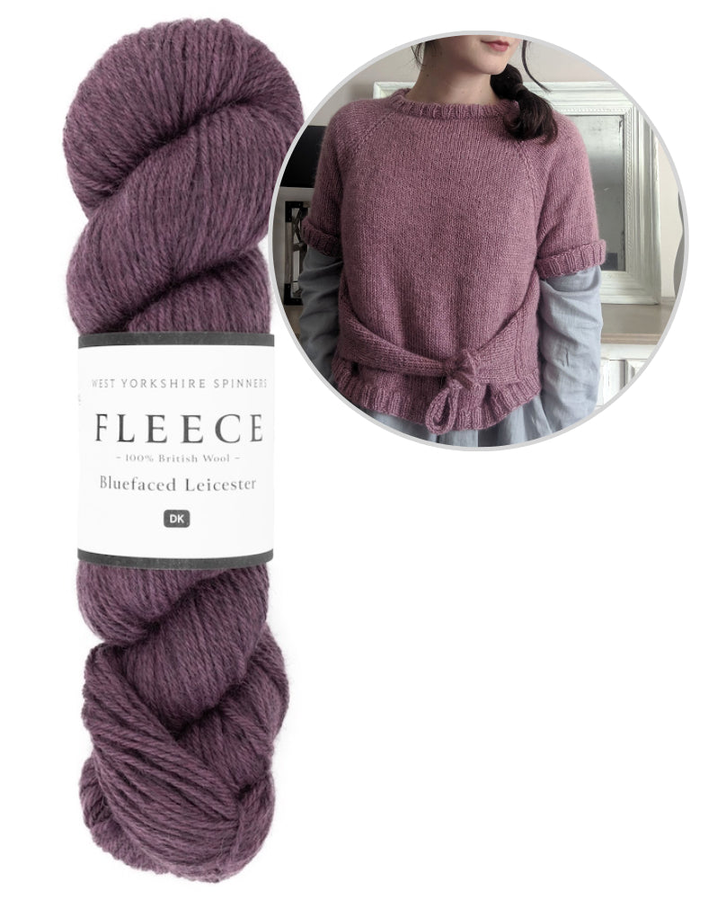 Closca Shirt | mit Schleifendetail aus Fleece Bluefaced Leicester DK von West Yorkshire Spinners